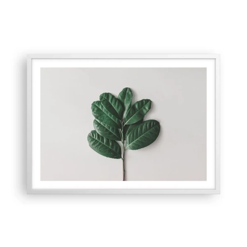 Poster în ramă albă - Desenul naturii însăși - 70x50 cm