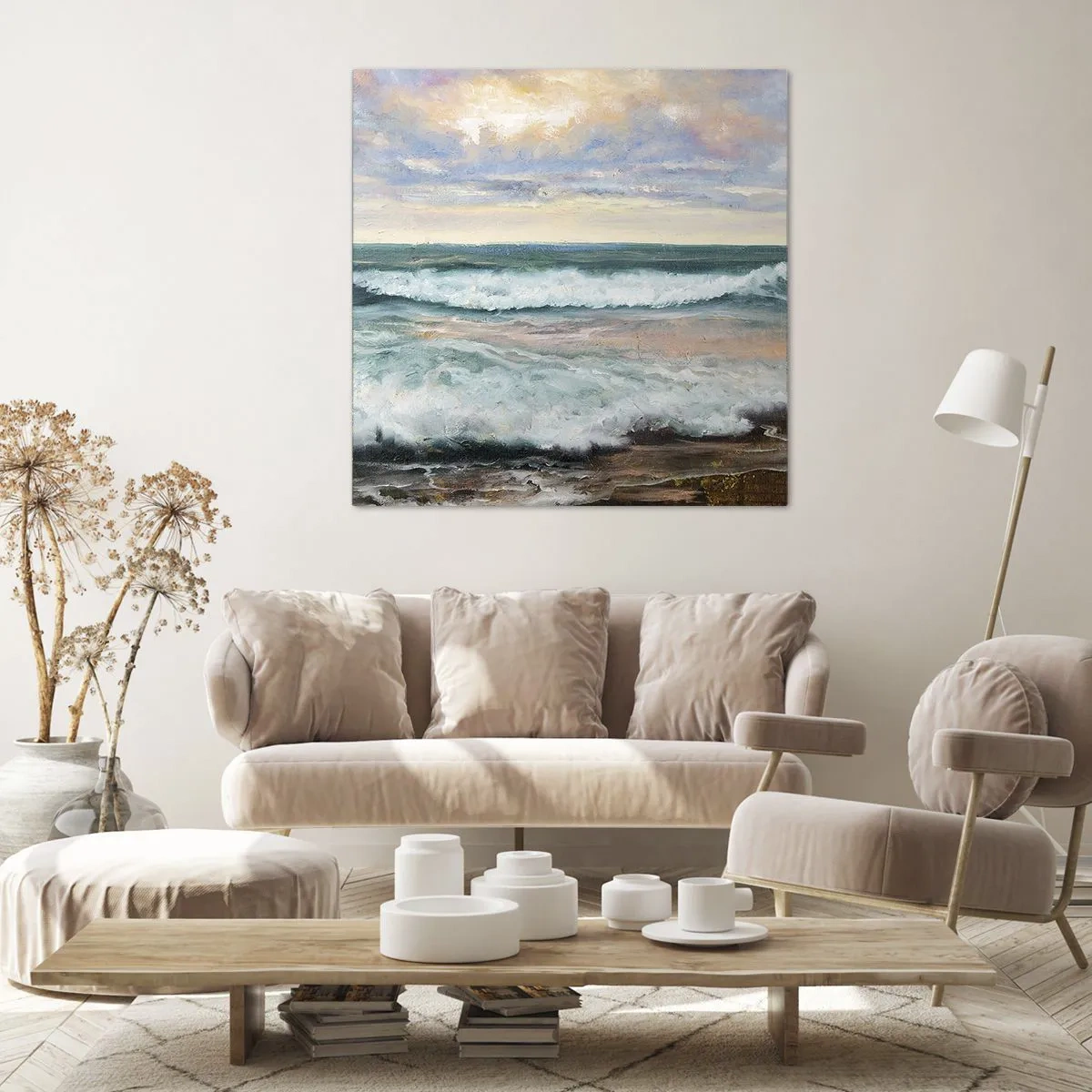 Tablou pe pânză - Aici îți vei alina sufletul - 50x50 cm