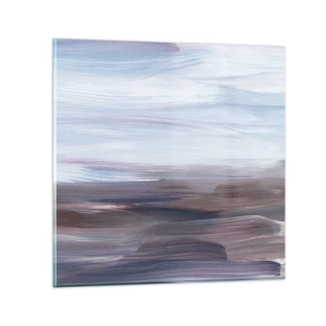 Tablou pe sticlă - Elemente: apă - 70x70 cm