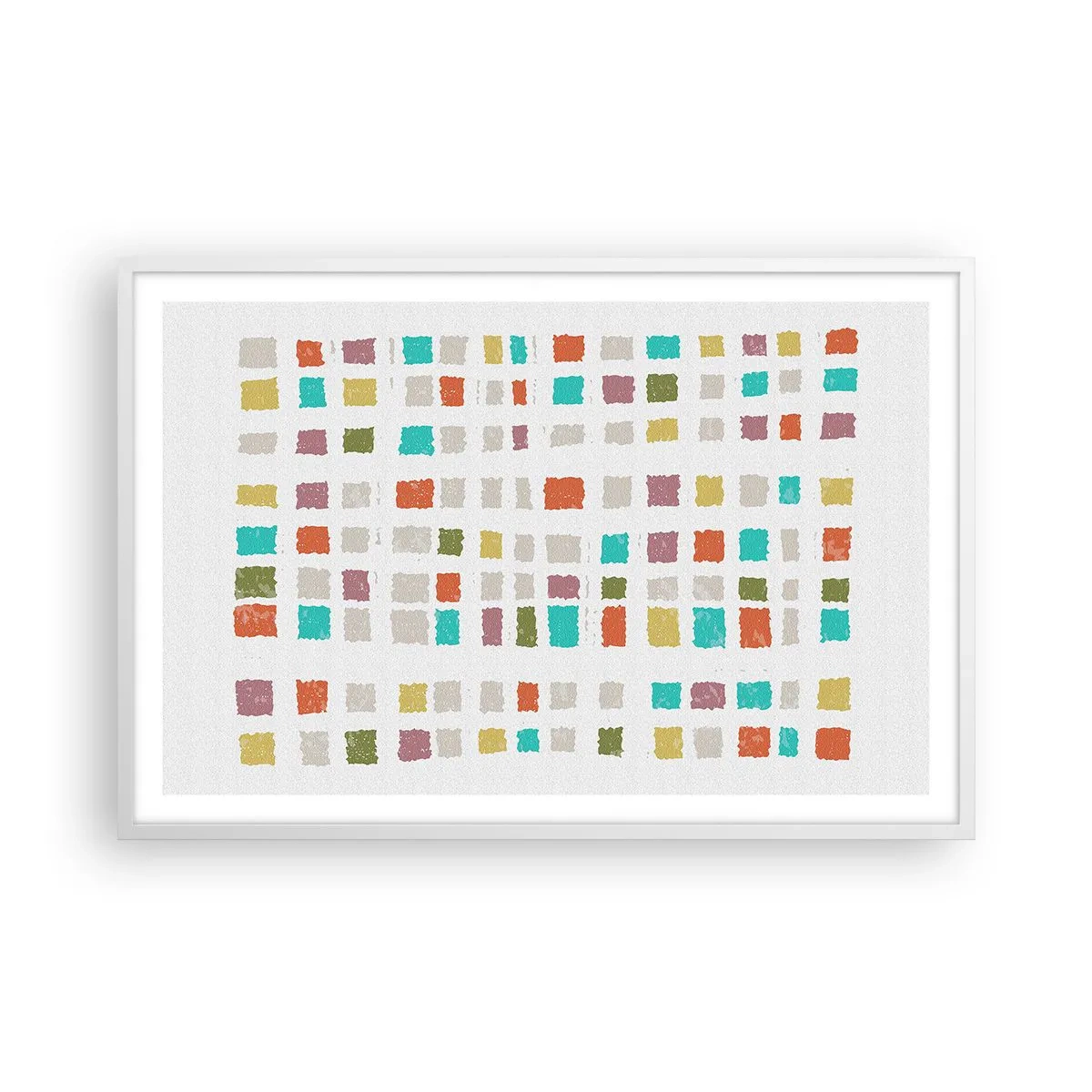 Poster în ramă albă - Joc necunoscut - 91x61 cm