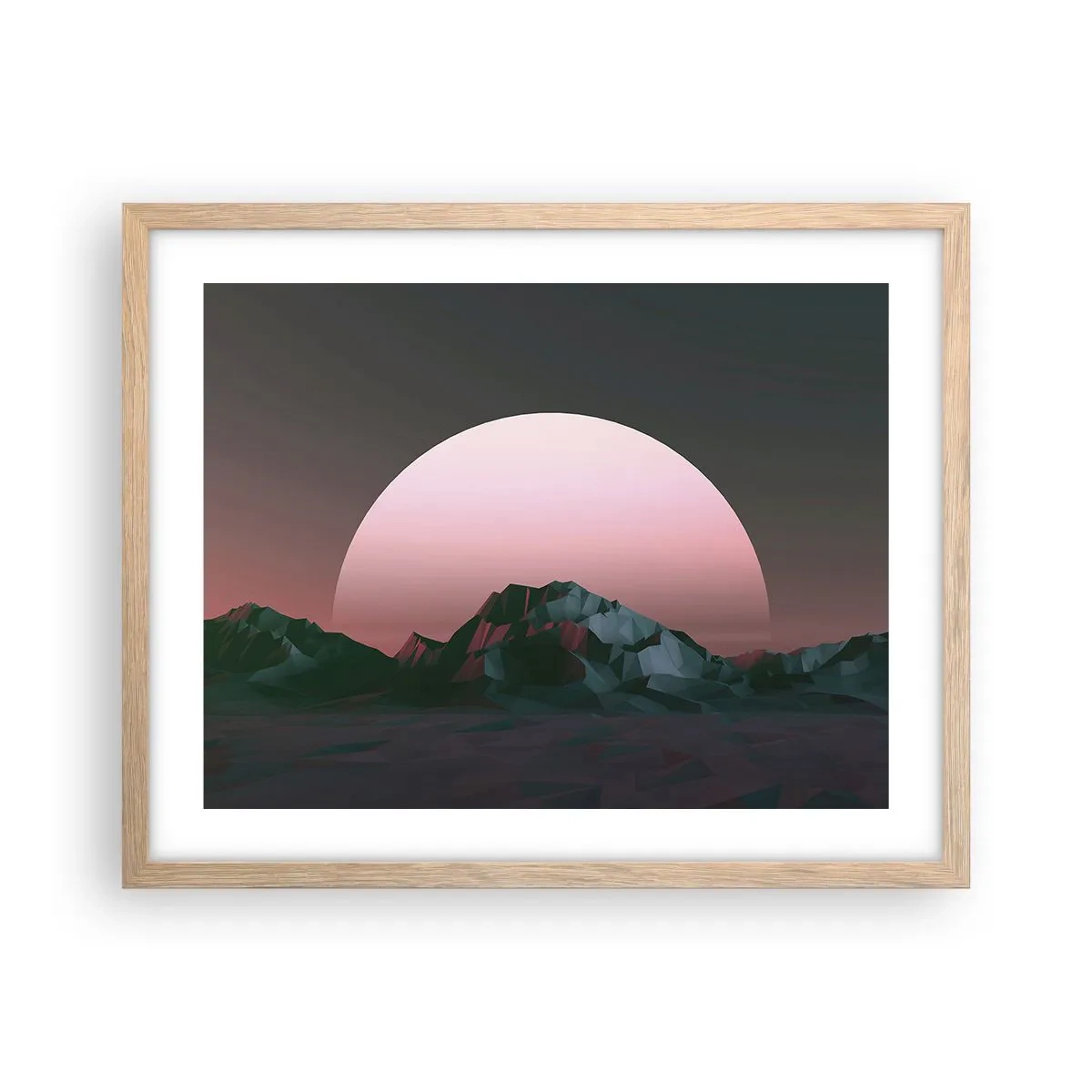 Poster în ramă de stejar deschis - Într-o galaxie învecinată - 50x40 cm