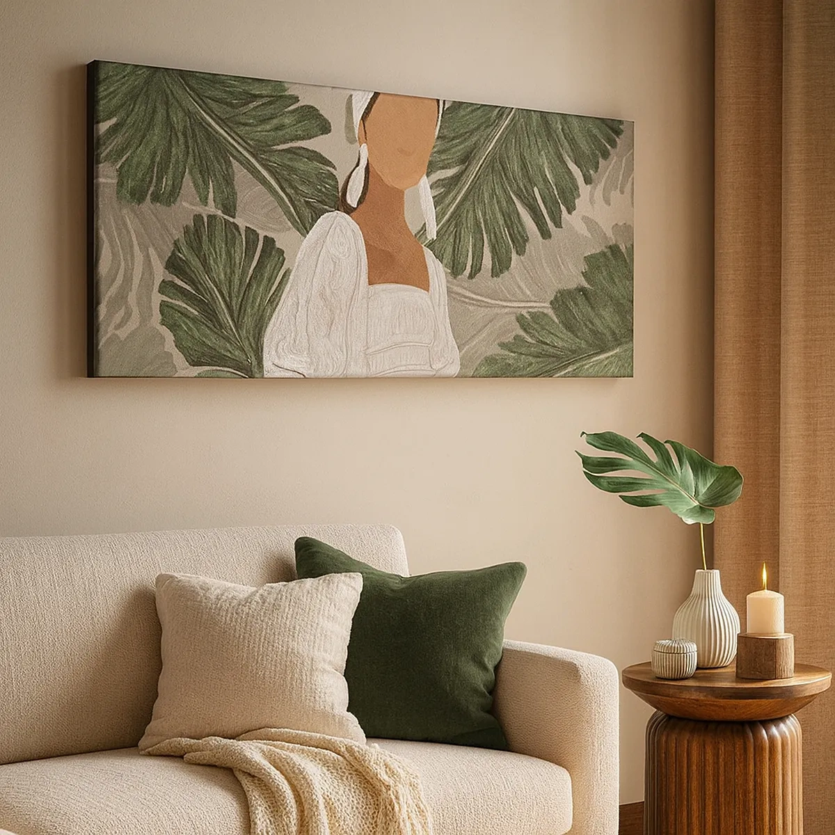 Tablou pe pânză - Portret exotic - 30x30 cm