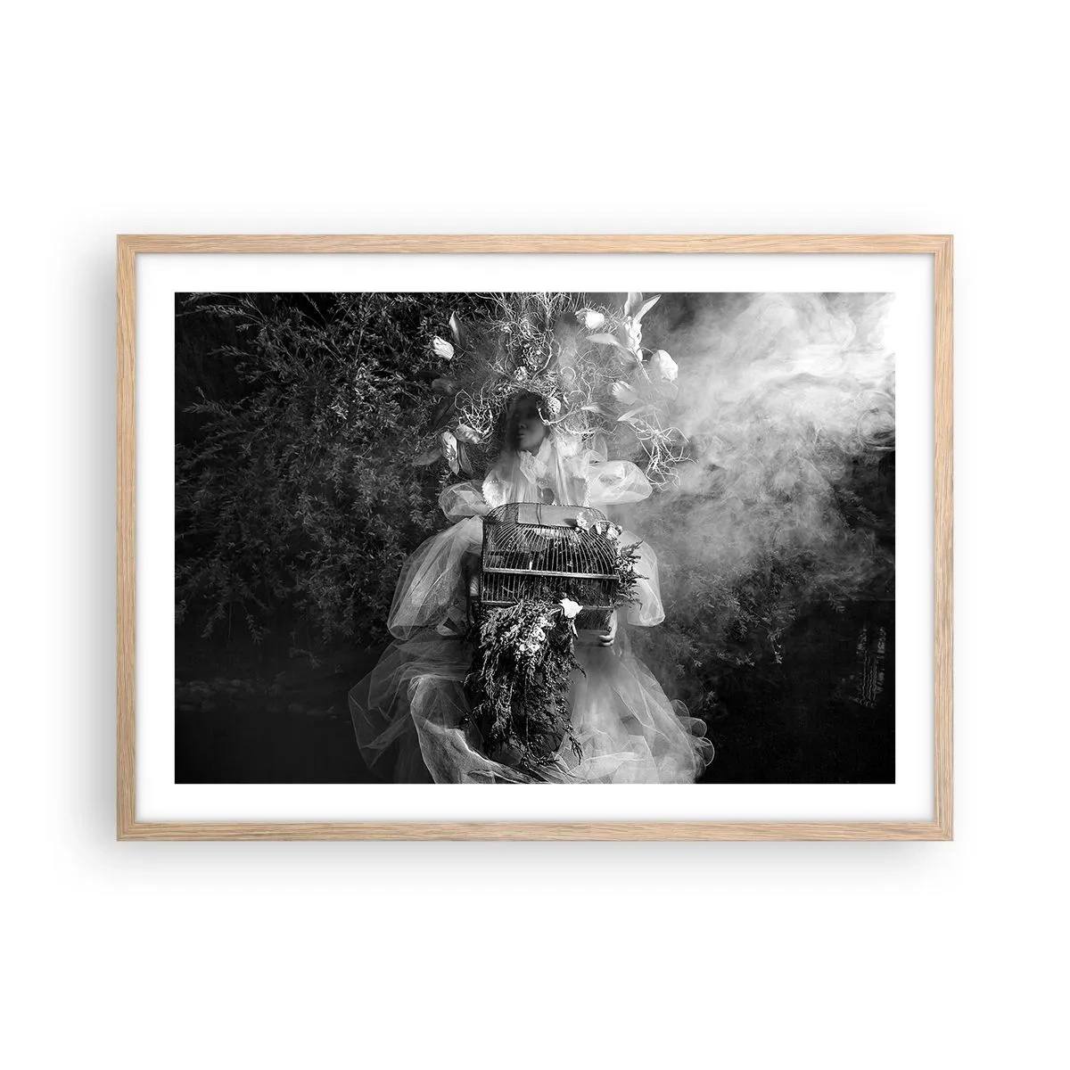 Poster în ramă de stejar deschis - Mama însăși - Natura - 70x50 cm