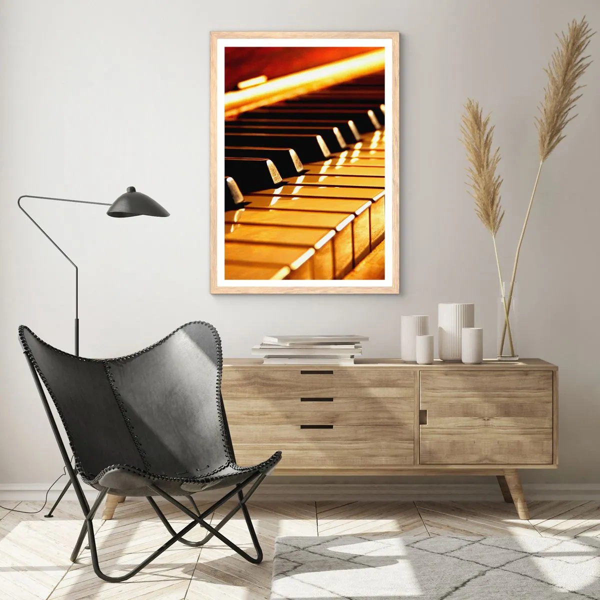 Poster în ramă de stejar deschis - Posibilități nelimitate - 40x50 cm