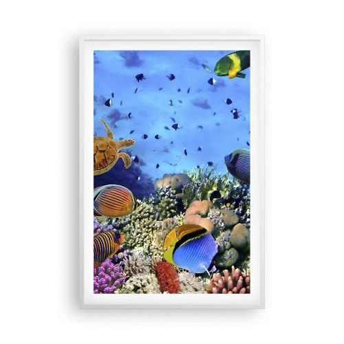 Poster în ramă albă - Și ce știm noi despre viață... - 61x91 cm