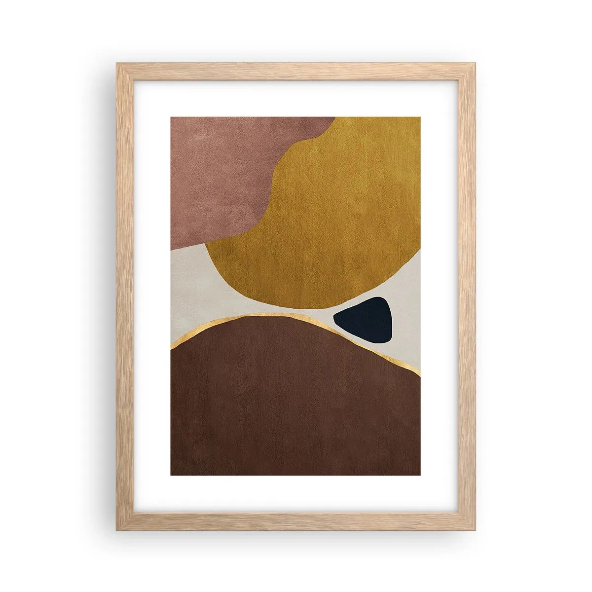 Poster în ramă de stejar deschis - Abstracție - un loc în spațiu - 30x40 cm