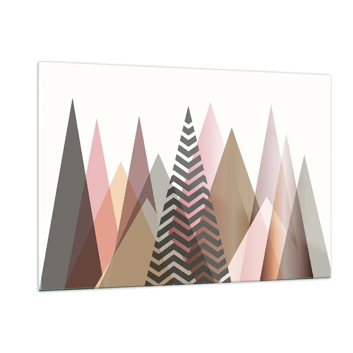 Tablou pe sticlă - Construcție piramidală - 120x80 cm