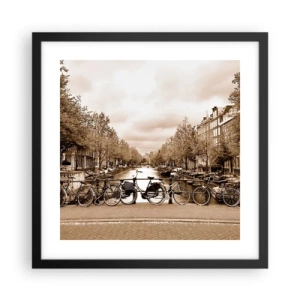 Poster în ramă neagră - Atmosfera olandeză - 40x40 cm