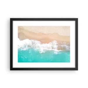 Poster în ramă neagră - Atingere mângâietoare - 40x30 cm