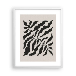 Poster în ramă albă - Natura pătratului - 40x50 cm