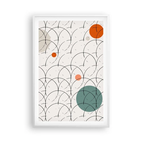 Poster în ramă albă - În spiritul pop-art - 61x91 cm