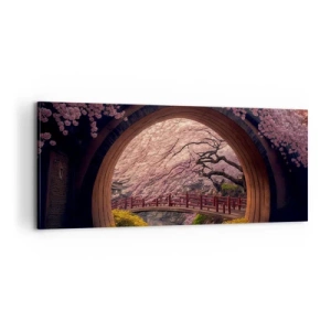 Tablou pe pânză - Primăvara japoneză - 100x40 cm