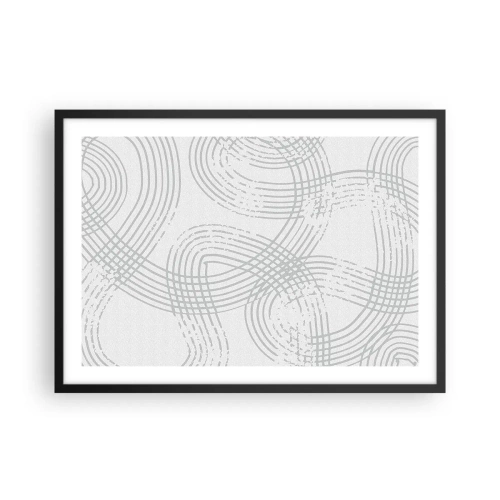 Poster în ramă neagră - Nu există o cale ușoară - 70x50 cm