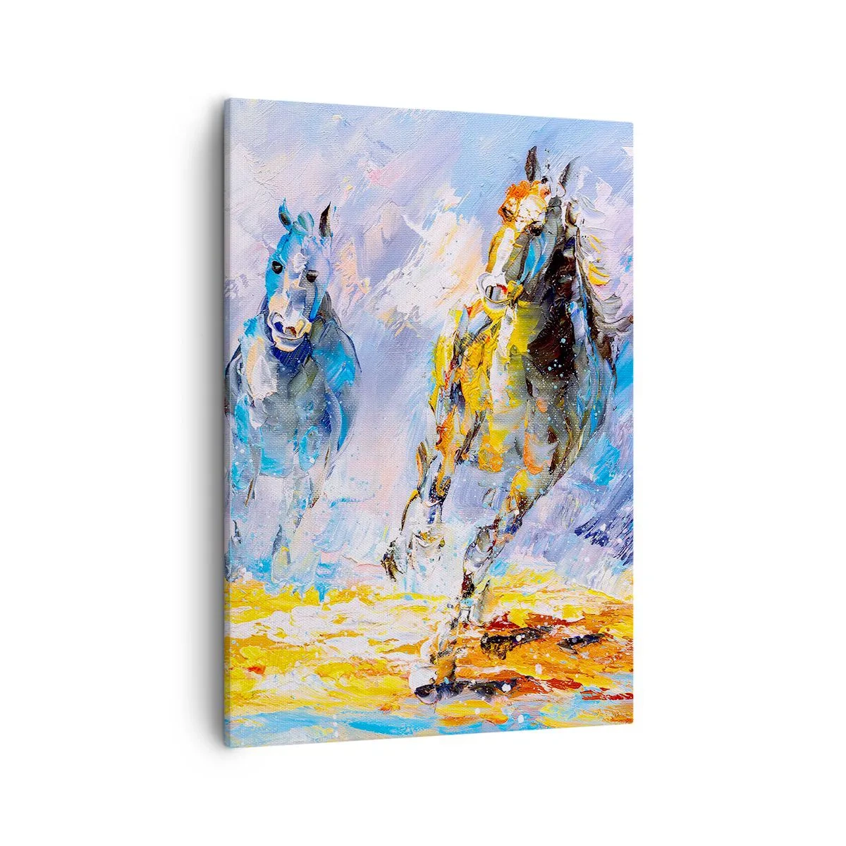 Tablou pe pânză - Galopând prin strălucire - 50x70 cm