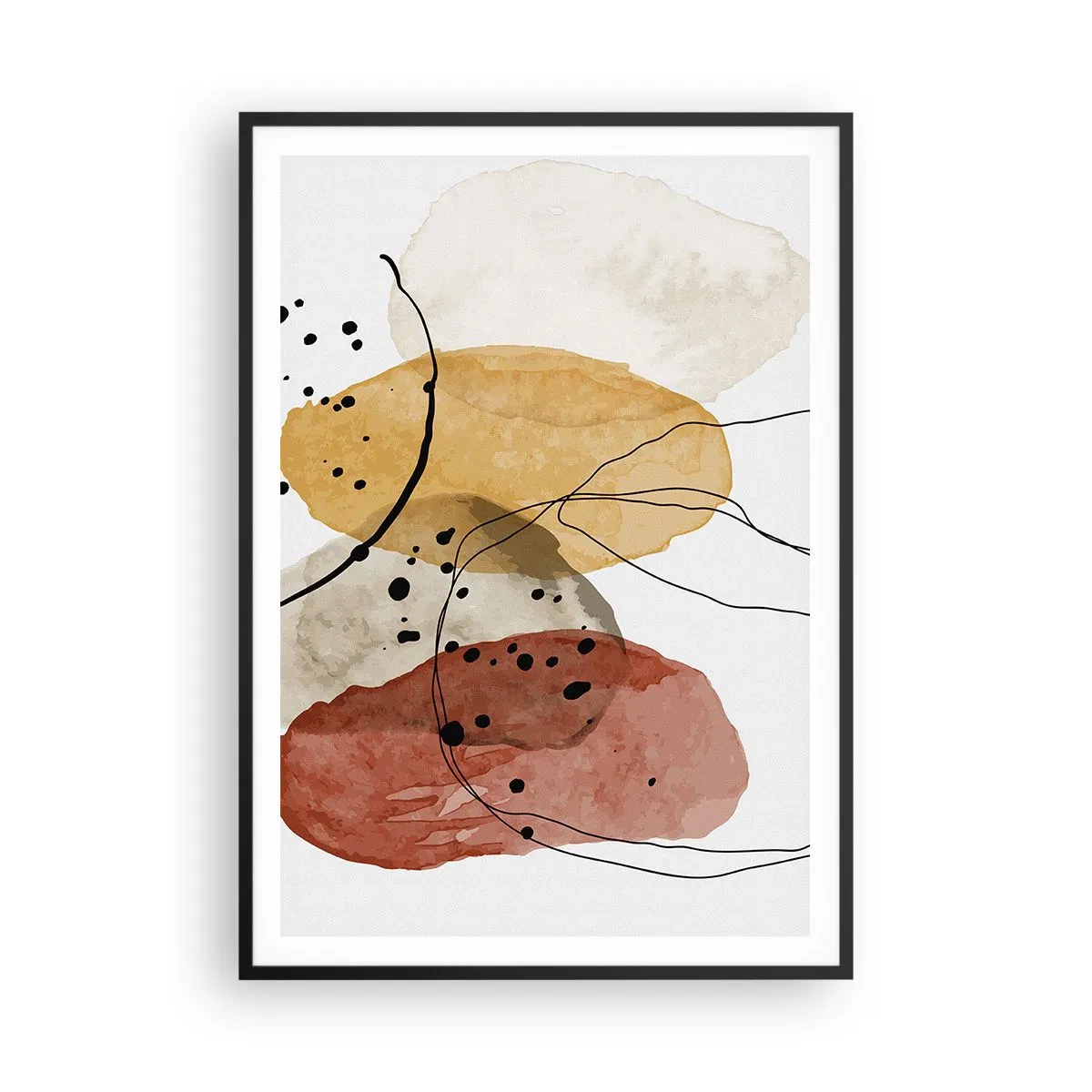 Poster în ramă neagră - Ca aerul, limpezi și ușoare - 70x100 cm