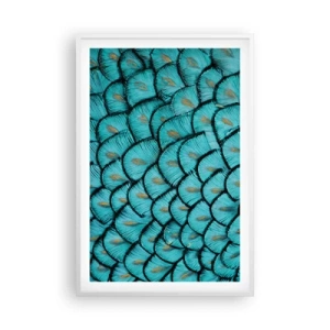 Poster în ramă albă - Marea gală a penelor - 61x91 cm
