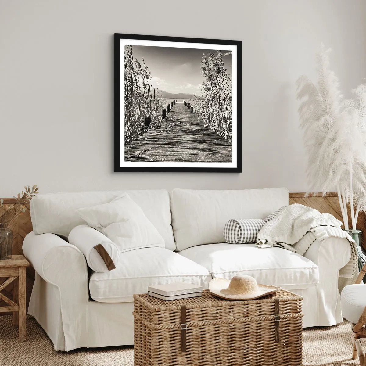 Poster în ramă neagră - În intimitatea ierburilor - 30x30 cm