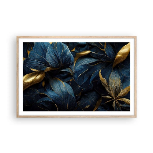 Poster în ramă de stejar deschis - Căptușită cu aur - 91x61 cm