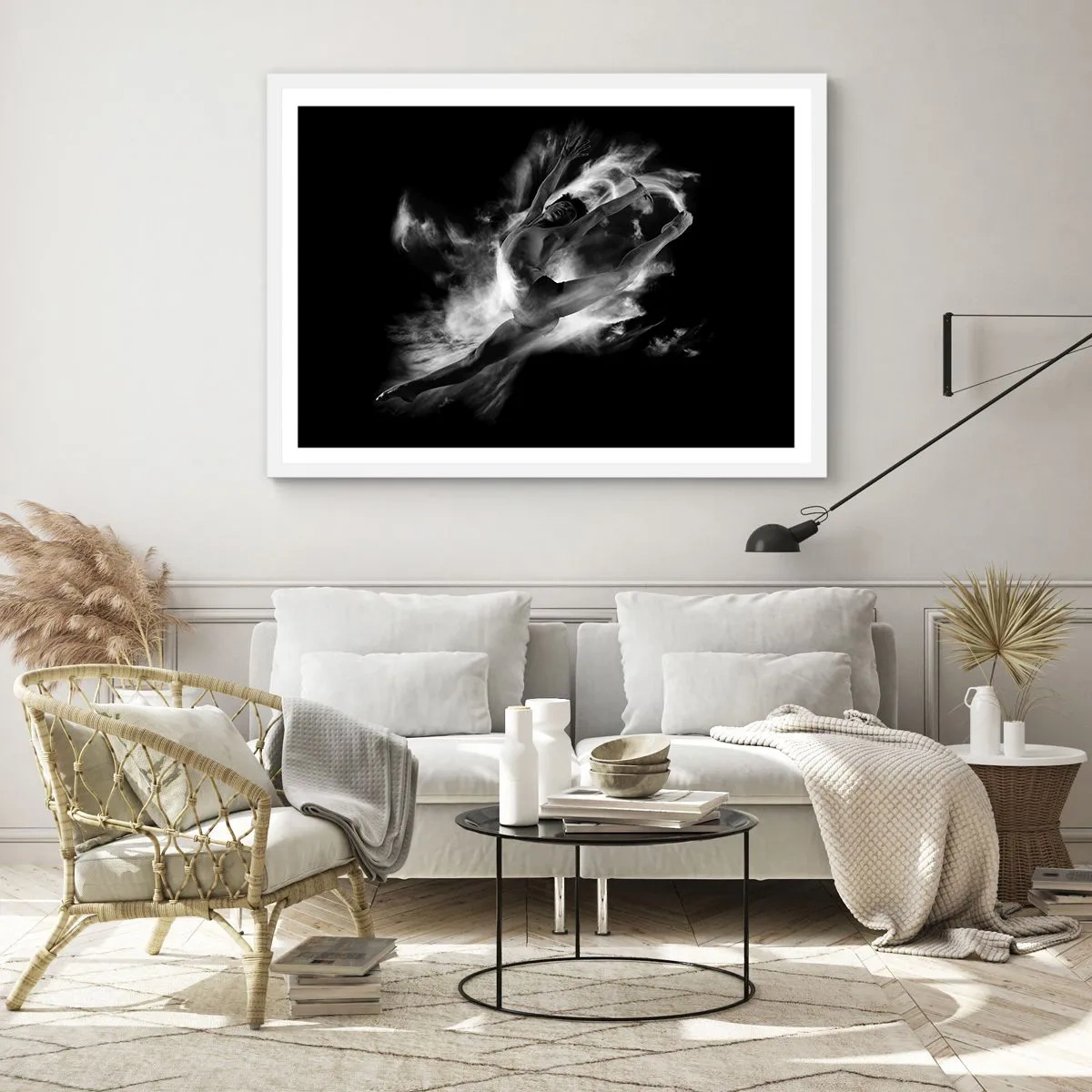 Poster în ramă albă - Oprit în zbor - 70x50 cm