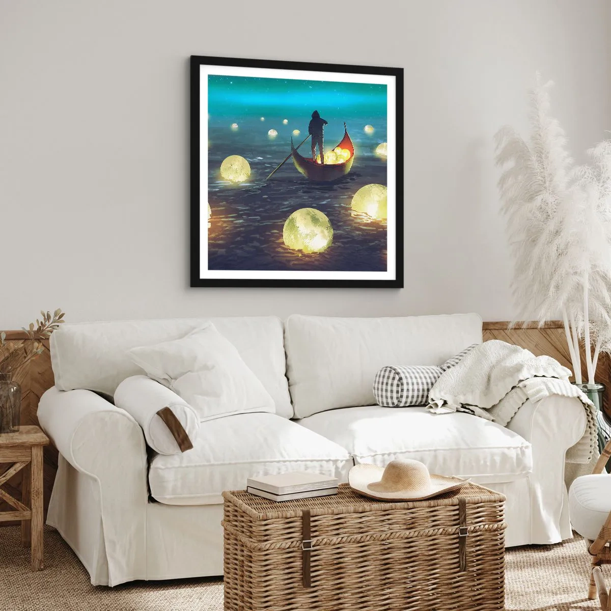 Poster în ramă neagră - Lucruri la care filozofii nu au visat niciodată - 60x60 cm