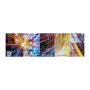 Mostră tapet Premium Sand - Coridor luminos - Abstracția, Grafică, 3D - 100x30 cm