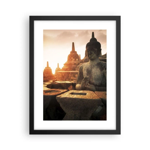 Poster în ramă neagră - Vreme de mare înțelepciune - 30x40 cm