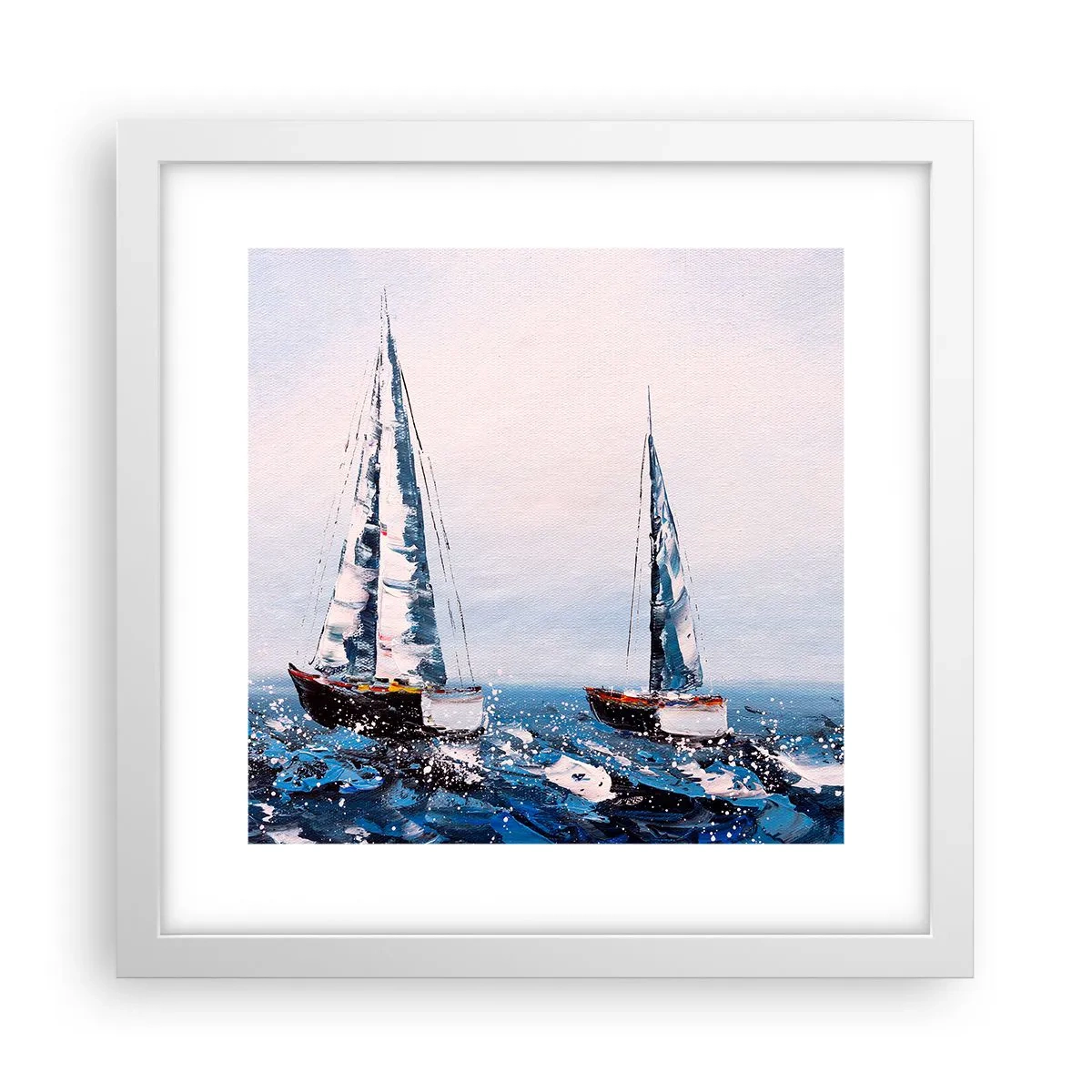 Poster în ramă albă - Frăția vântului - 30x30 cm