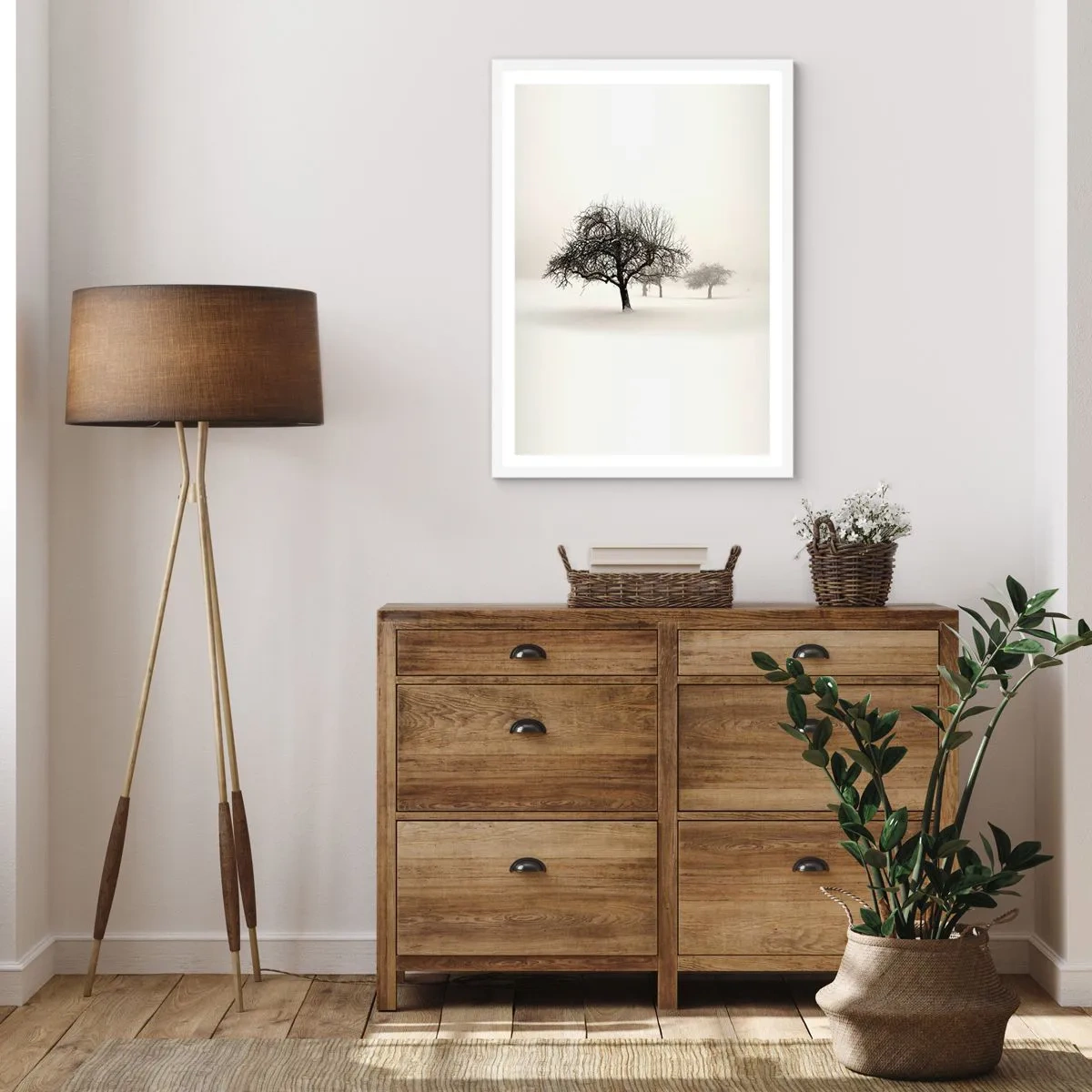 Poster în ramă albă - Hibernare - 70x100 cm