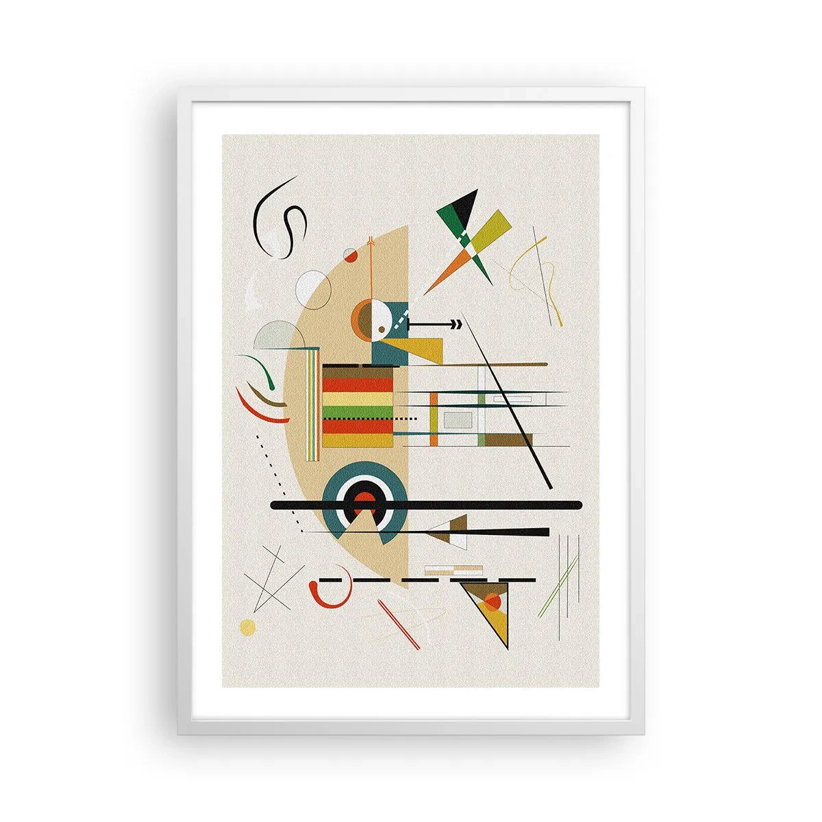 Poster în ramă albă - Și lumea râde - 50x70 cm