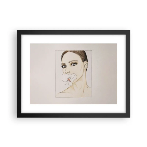 Poster în ramă neagră - Un simbol al eleganței și frumuseții - 40x30 cm