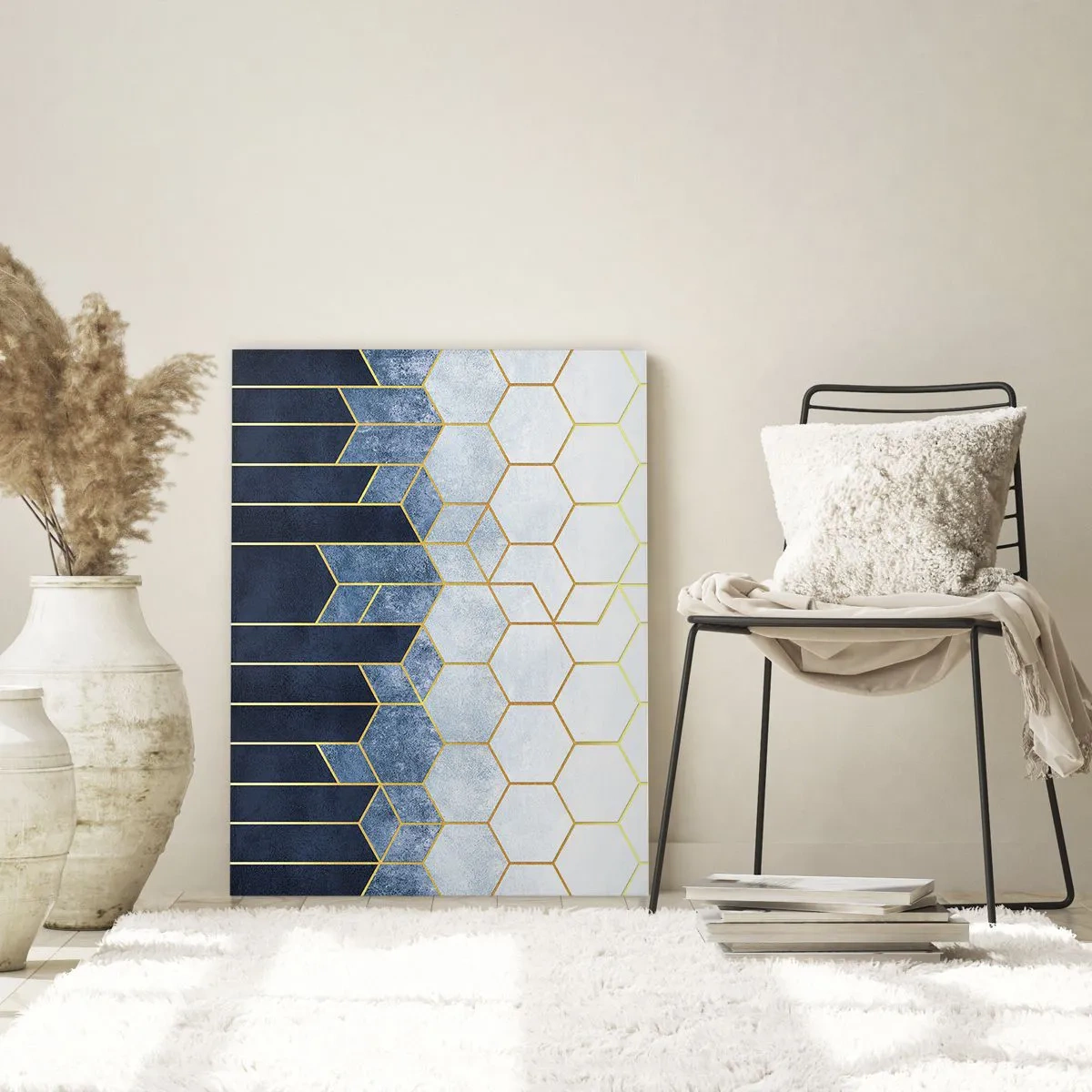 Tablou pe sticlă - Compoziție în ritm sincopat - 50x70 cm