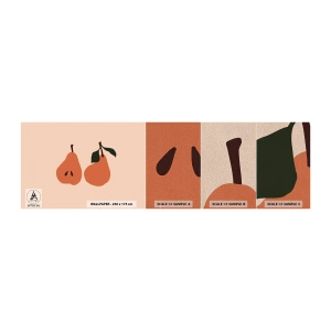 Mostră tapet Premium Sand - Dulceața în sine - Pară, Fructe, Minimalist - 100x30 cm