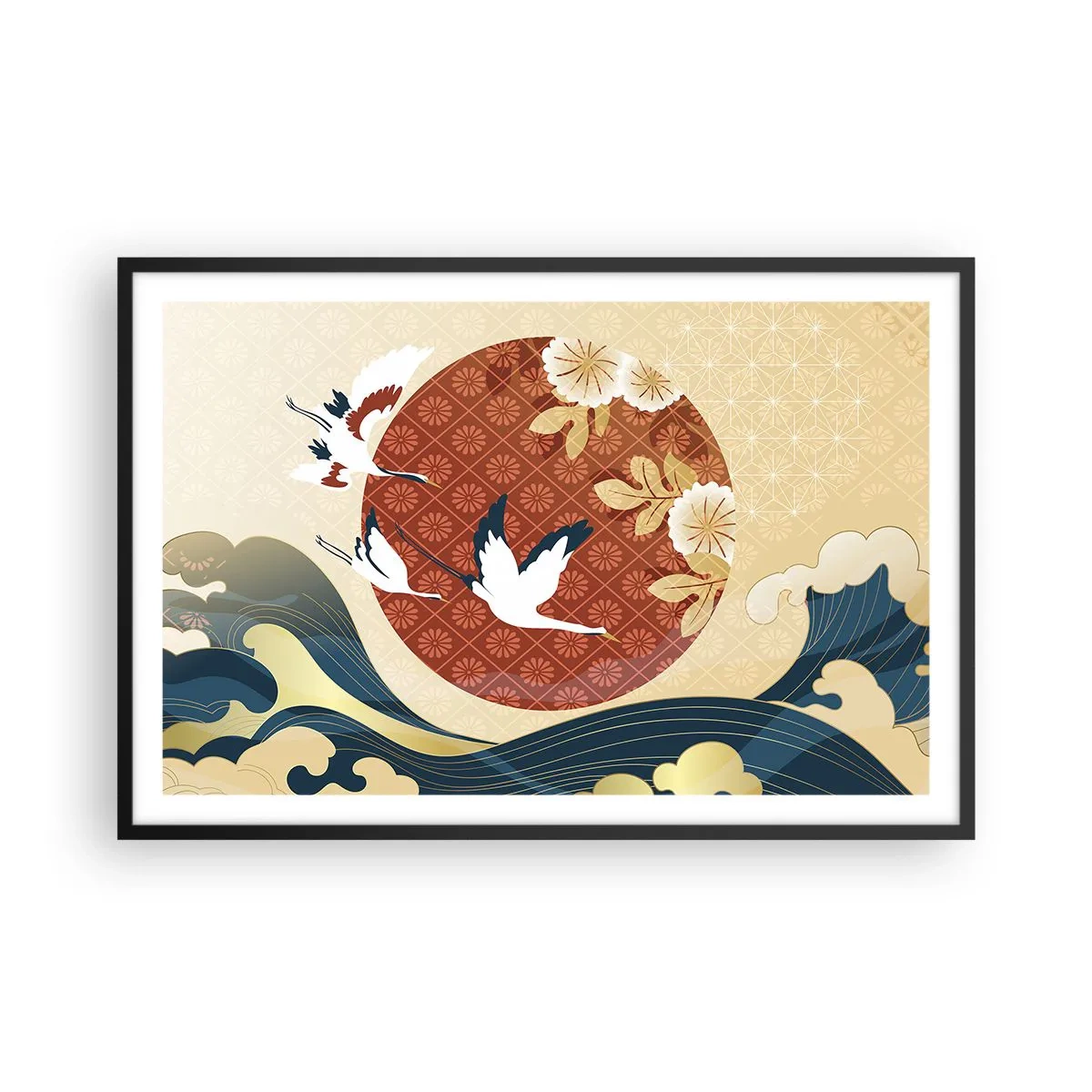 Poster în ramă neagră - O fabulă japoneză - 91x61 cm