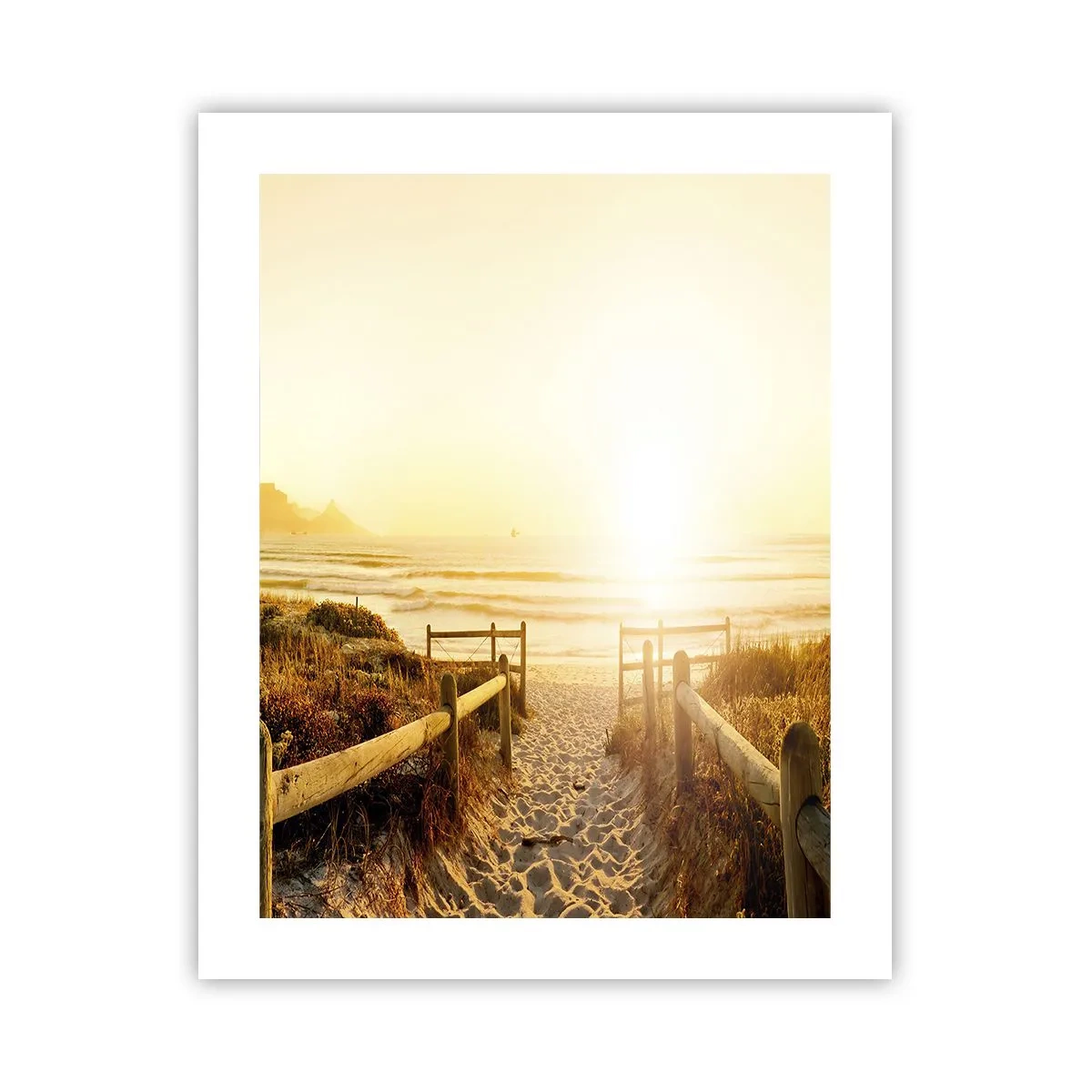 Poster - Prin dune spre soare - 40x50 cm