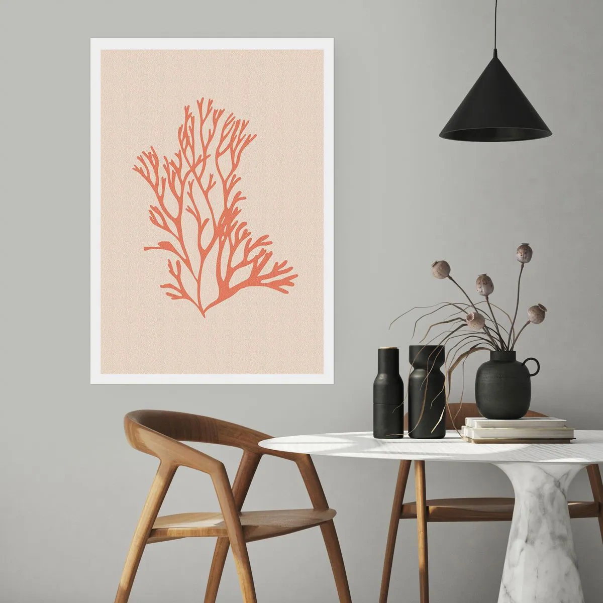 Poster - Coral filigranat - 30x40 cm