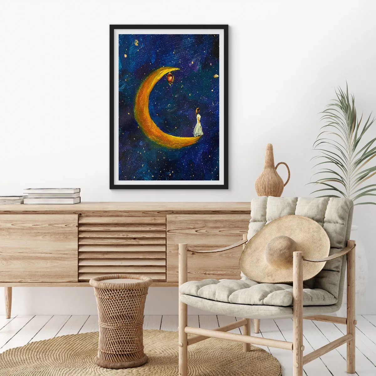 Poster în ramă neagră - Chemarea lumii - 61x91 cm
