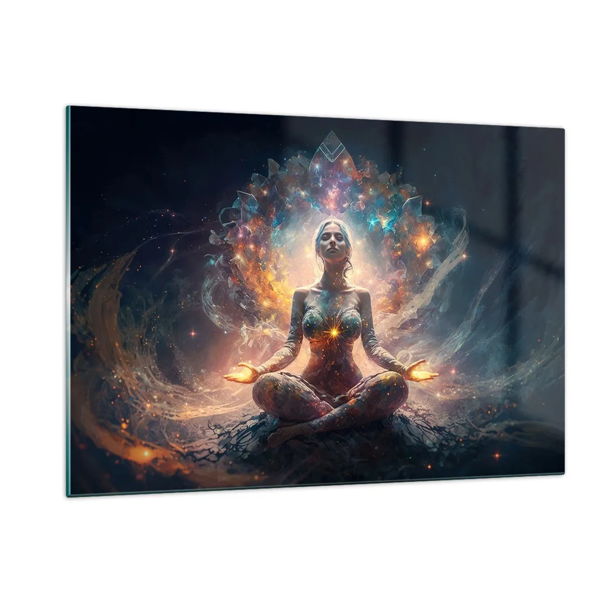 Tablou pe sticlă - Flux de energie bună - 120x80 cm