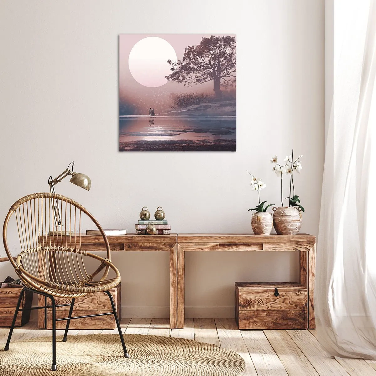 Tablou pe pânză - Minuni nocturne - 50x50 cm