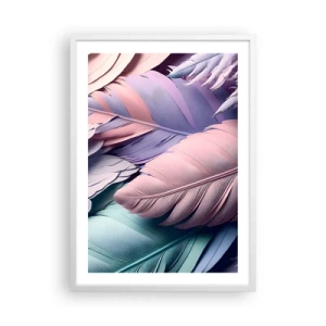 Poster în ramă albă - Eleganța păsărilor - 50x70 cm