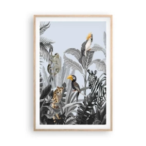 Poster în ramă de stejar deschis - O fabulă africană - 61x91 cm