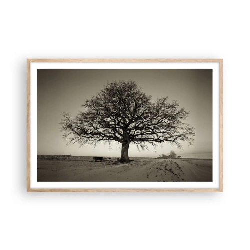 Poster în ramă de stejar deschis - De aici până în veșnicie - 91x61 cm