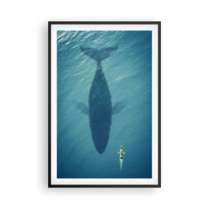 Poster în ramă neagră - Întâlnire pe ocean - 61x91 cm