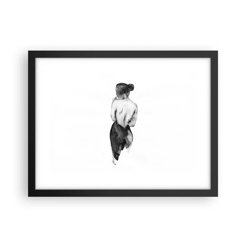 Poster în ramă neagră - Cu ea lumea dispare - 40x30 cm