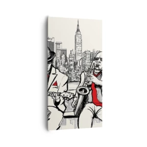 Tablou pe pânză - Improvizație la New York - 65x120 cm