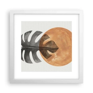 Poster în ramă albă - Doar soarele - 30x30 cm