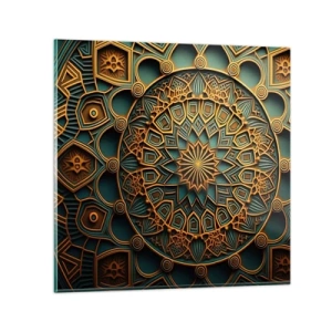 Tablou pe sticlă - În stil arabic - 70x70 cm