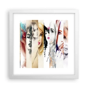 Poster în ramă albă - Și întotdeauna ești TU - 30x30 cm