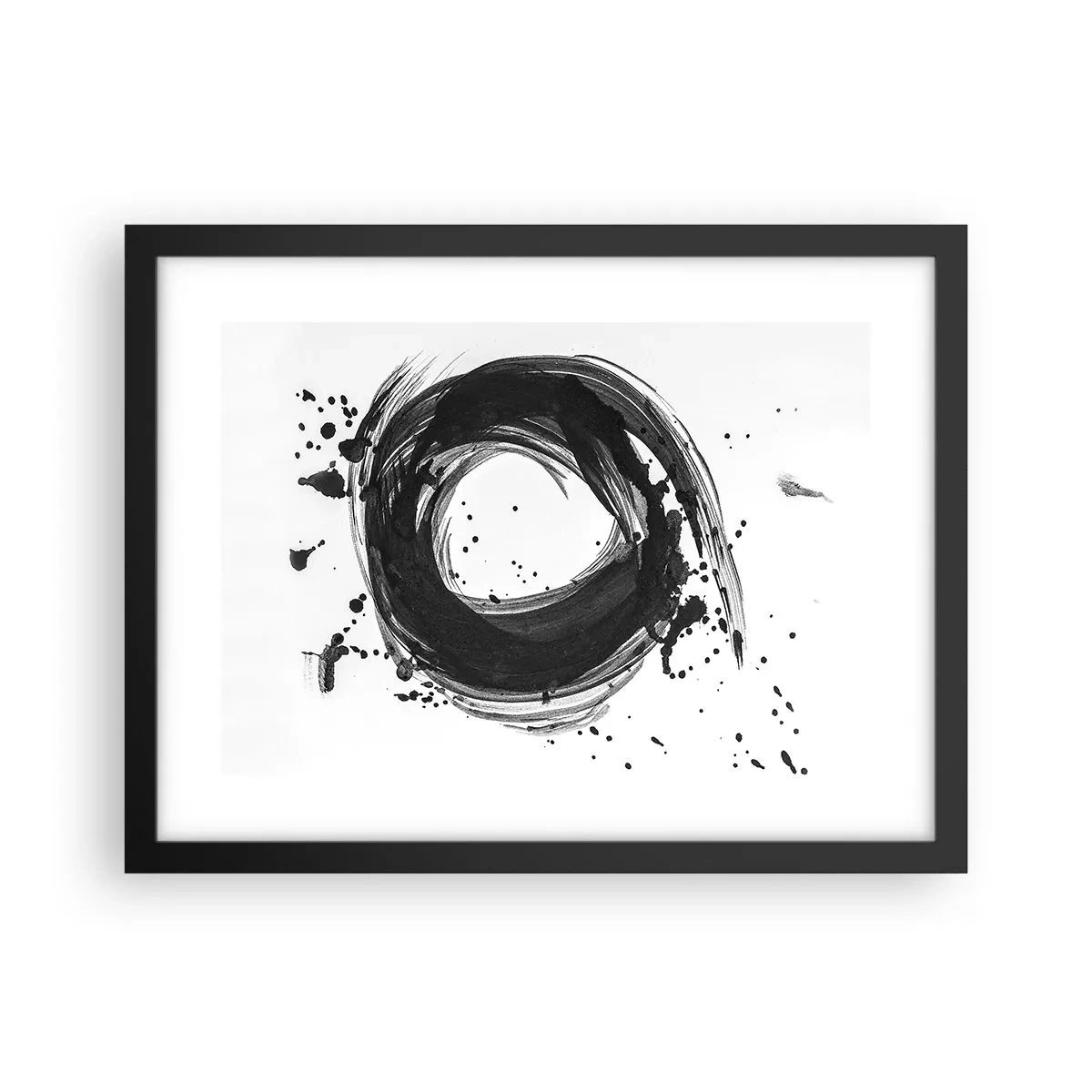 Poster în ramă neagră - Vortexul creației - 40x30 cm