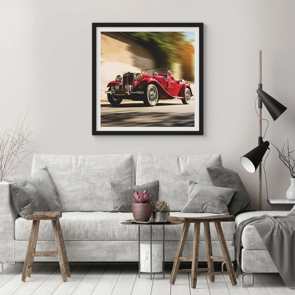 Poster în ramă neagră - Mai frumoasă decât Nike din Samothrace - 50x50 cm