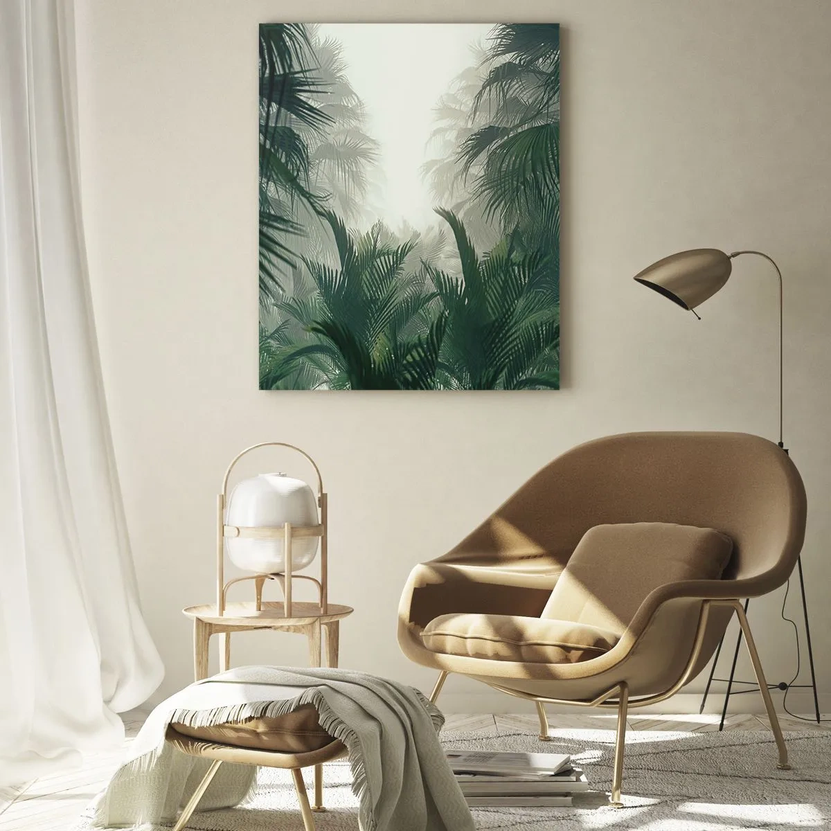 Tablou pe sticlă - Mister tropical - 80x120 cm